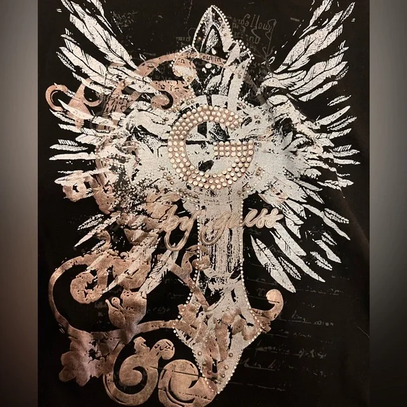 G by Guess black T-Shirt size M - Picture 3 of 7